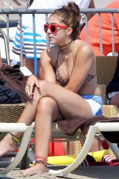 Lourdes Leon in a Bikini Top in France - August 2014