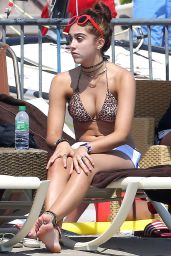 Lourdes Leon in a Bikini Top in France - August 2014
