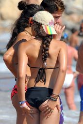 Lourdes Leon in Black Bikini in Cannes - August 2014