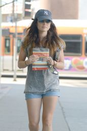 Lucy Hale in Shorts - Out in Los Angeles, August 2014