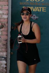 Lucy Hale - Leaving the Gym in West Hollywood - August 2014