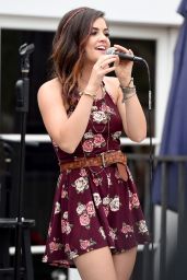 Lucy Hale Performs at the Hollister House