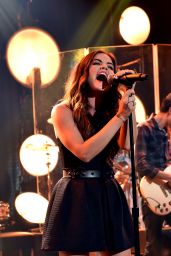 Lucy Hale Performs at The iHeartRadio Theater iN Burbank - July 2014