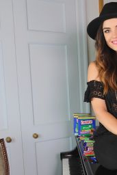 Lucy Hale Promoting Nestle Crunch Girl Scout Candy Bars - August 2014