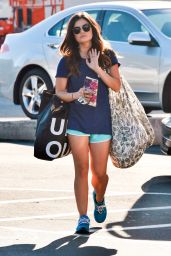 Lucy Hale Shopping at Urban Outfitters in Studio City - August 2014