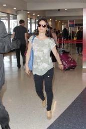 Lucy Liu at LAX Airport, August 2014