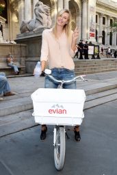Maria Sharapova - Serves Up Evian Bottle Service In New York City