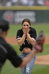 McKayla Maroney - First Pitch at Chicago White Sox Game - August 2014