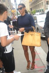 Melanie Brown Leaving Her Hotel in New York City - August 2014