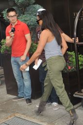 Melanie Brown Street Style - Leaving Her Hotel in New York City - August 2014