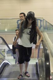 Michelle Rodriguez at the Airport in Ibiza - August 2014