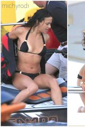 Michelle Rodriguez in Ibiza Riding Jetskis - August 2014