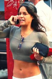 Michelle Rodriguez - Out in Soho Aug. 2014