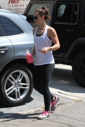 Minka Kelly - Leaving the Gym in West Hollywood - August 2014