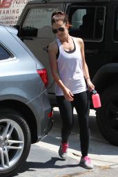 Minka Kelly - Leaving the Gym in West Hollywood - August 2014
