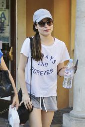 Miranda Cosgrove Leggy in Shorts at The Grove in West Hollywood - August 2014