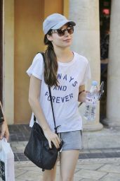 Miranda Cosgrove Leggy in Shorts at The Grove in West Hollywood - August 2014