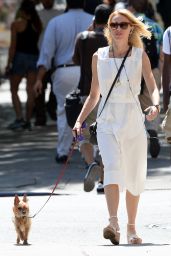 Naomi Watts Walking Her Dog in Manhattan - August 2014