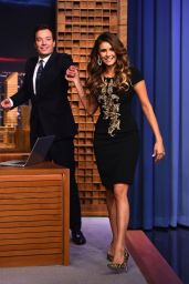 Nina Dobrev Appeared on the Tonight Show Starring Jimmy Fallon in NYC - August 2014
