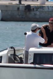 Nina Dobrev - On a Yacht in Formentera (Spain) - August 2014