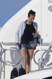 Nina Dobrev - On a Yacht in Formentera (Spain) - August 2014