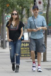 Olivia Wilde and Jason Sudeikis - Out in Montreal - August 2014