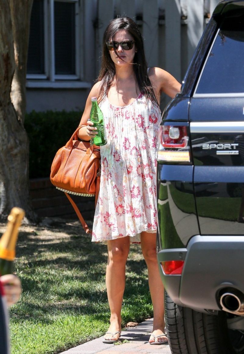 Rachel Bilson Wearing Summer Dress - Visiting a Friend in LA - August ...