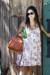 Rachel Bilson Wearing Summer Dress - Visiting a Friend in LA - August 2014