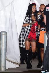 Rihanna Night Out Style - VIP Nightclub in New York City - August 2014