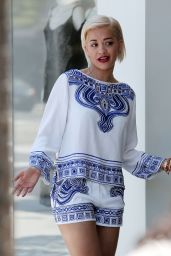 Rita Ora at a Photoshoot in Beverly Hills - August 2014