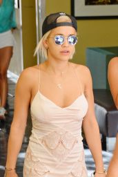 Rita Ora Style - Leaving Hotel in West Hollywood, August 2014