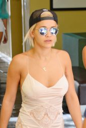 Rita Ora Style - Leaving Hotel in West Hollywood, August 2014