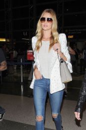Rosie Huntington-Whiteley Arriving at LAX Airport - August 2014