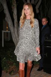 Rosie Huntington-Whiteley Night Out Style - Leaving Fig & Olive in West Hollywood, Aug. 2014