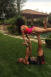 Selena Gomez & Francia Raisa in Swimsuts - Twitpics, August 2014
