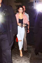 Selena Gomez Night Out Style - Leaving The Abbey Nightclub in West Hollywood, August 2014