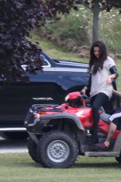 Selena Gomez - Riding a ATV With Justin Bieber in Toronto