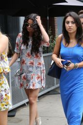 Selena Gomez Street Style - Leaving Electric Bar & Grill in Hollywood, August 2014