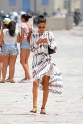 Shanina Shaik - Out in Ibiza - August 2014