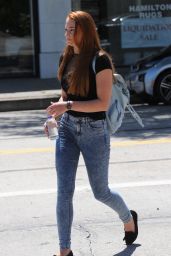 Sophie Turner in Skinny Jeans - Out in Beverly Hills - August 2014