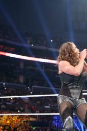 Stephanie McMahon in a Tight Leather Outfit - WWE SummerSlam in Los Angeles - August 2014