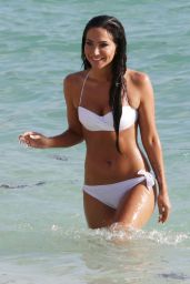 Tulisa Contostavlos Bikini Candids - Bermuda Beach, August 2014
