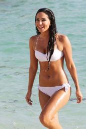 Tulisa Contostavlos Bikini Candids - Bermuda Beach, August 2014