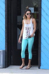 Vanessa Hudgens in Tights - Out in Studio City, August 2014