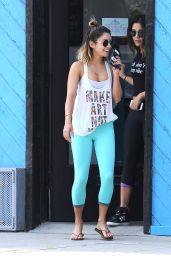 Vanessa Hudgens in Tights - Out in Studio City, August 2014