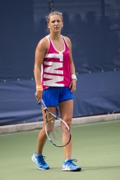 Victoria Azarenka Practice at the 2014 US Open in New York City