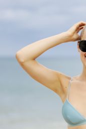 Vita Sidorkina In a Bikini on the Beach In Montauk, MQ - August 2014