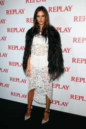 Alessandra Ambrosio - Replay Store Preview in Milan - September 2014