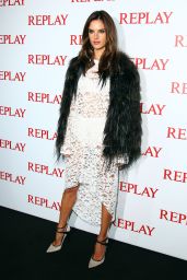 Alessandra Ambrosio - Replay Store Preview in Milan - September 2014
