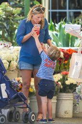 Ali Larter in Shorts - Shopping in Los Angeles, August 2014